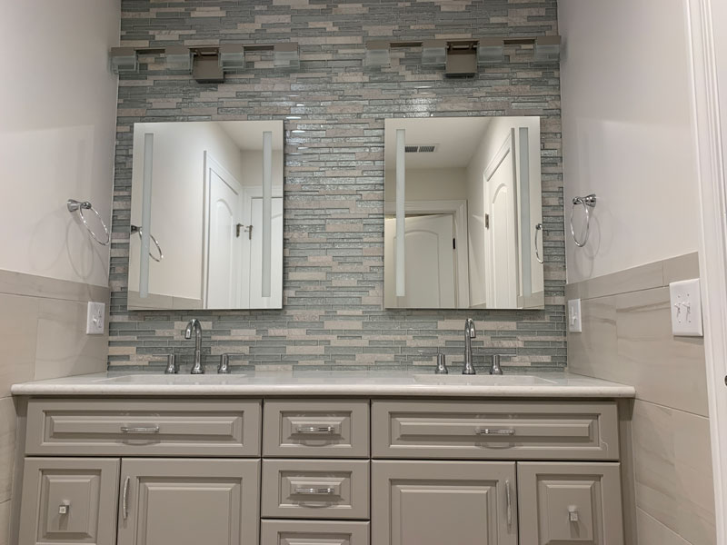 Bathroom Vanity and Accent Tile Remodel