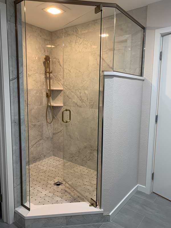 Remodeled Shower and Bathroom