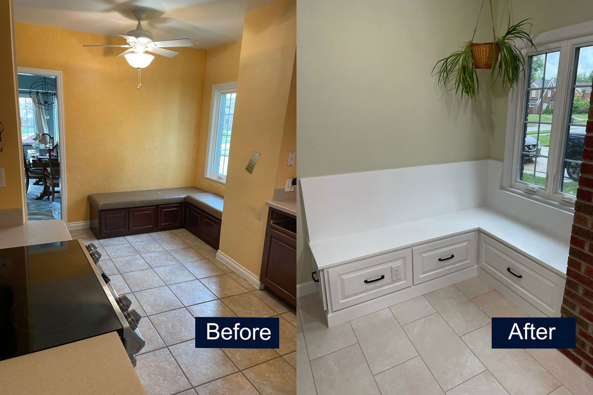 Kitchen Bench Before & After