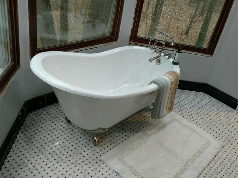 Renovated Bathroom, Floor and Tub
